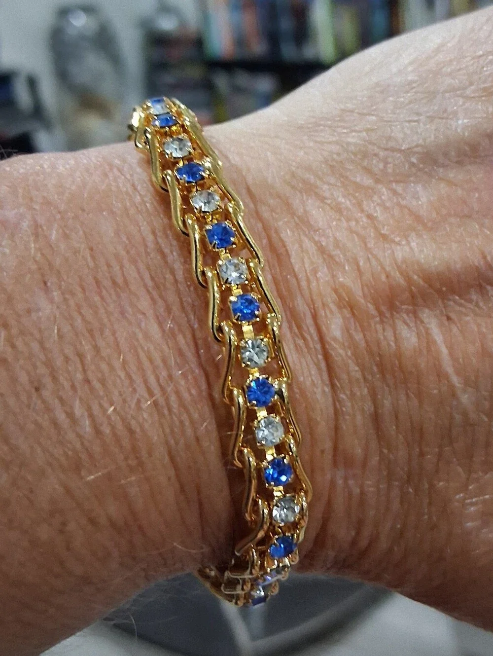 Gold Plated CZ Tennis Bracelet 7.5